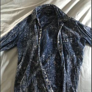 Long Sleeve Multicolored Soft Button-Down Womens